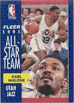 Karl Malone 1991-92 Fleer # 219 - £1.38 GBP
