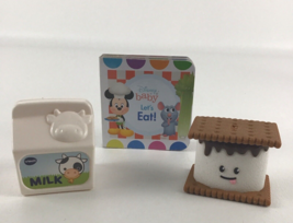 Disney Mini Board Book Let&#39;s Eat with Chunky Figures Milk Smores 2017 PI... - $19.75