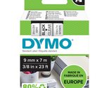Dymo D1 Standard Labelling Tape 9mm x 7m - Black on Red - £29.70 GBP