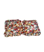 Ralph Lauren Thousand Flowers Floral Ruffled Custom 2pc Decorative Pillows - $300.00