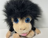 Ideal Toys Direct Plush Black Fuzzy Chipanzee Big Eyes Head Stuffed Animal - $15.45