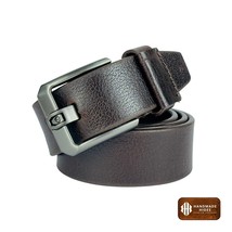 Handmade Full Grain Brown Leather Belt: Durable Mens Accessory - $1,895.83 MXN