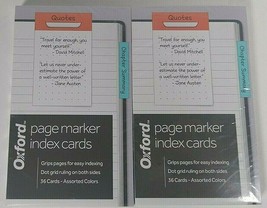 2 Packs Oxford Page Marker Index Cards, 3 x 5 Inches, Dot Grid Ruling 36 ct - £8.76 GBP