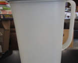 Tupperware 20090-2 Slim Line 2 Qt Sheer Pitcher with Blue Flip Top Lid - $18.80