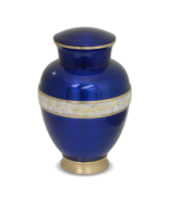 Large/Adult 220 Cubic Inches Blue Mother of Pearl Brass Cremation Urn fo... - $3,747.65 MXN