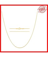 Elegant 24k Gold Plated Stainless Steel Snake Chain Necklace for Women &amp;... - $1,064.44 MXN