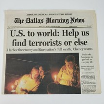 Vintage 2001 Help Find Terrorists USA 911 Dallas Morning News 9.17.01 - $9.38