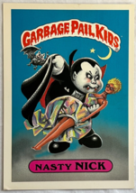 1986 Topps Garbage Pail Kids Nasty Nick Giant Card Gpk 1st Series 1 Jumbo 5x7&quot; - £37.55 GBP