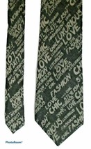 Men&#39;s Couture Niche Designer  TIEHOLIC Tie Cotton Linen Blend Charcoal/Taupe - £44.88 GBP