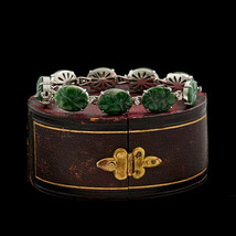 Antique Vintage Art Deco 14k Gold Chinese Carved Imperial Jadeite Jade B... - $25,834.90 MXN