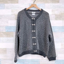 LL Bean Vintage Birdseye Wool Blend Cardigan Sweater Norway Made Womens ... - £108.66 GBP