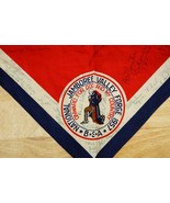 Vintage BSA Boy Scout Signed Uniform Scarf 1957 Jamboree Valley Forge PA - $34.64