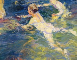 Boys Swimming Naked by J. Sorolla. Fine Art Repro Giclee - $8.59+