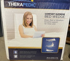 Therapedic Comfort Supreme Bed Wedge New 24 X 23 X 7&quot; - £31.53 GBP