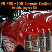 CoaterPRO 9H PRO+ 10H Double Coating Kit liquid car crystal coating glas... - $150.97