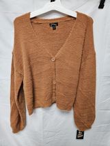 Girls' Fuzzy Cardigan - art class Orange XXL 18 New With Tags image 2