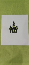 Completed Haunted House Halloween Finished Cross Stitch Diy Crafting - £6.37 GBP
