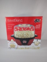 West Bend Stir Crazy 82505 6 Qt Electric Popcorn Popper Tested - £23.52 GBP