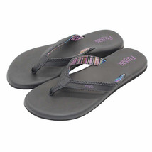 Flojos Ladies&#39;s Size 11, Maddy Flip Flop Sandal, Black-Lavender - £13.58 GBP