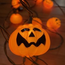 Pumpkin Halloween String Lights 2 Similar Strands Decorations TESTED - £11.16 GBP