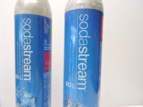 (Lot of 4) Empty SodaStream 60L CO2 Cylinder Replacement Canister - NICE! - £43.07 GBP