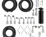 Universal 134a Air Conditioning Hose Kit O-Ring Fittings Drier AC Hose A... - £111.71 GBP