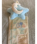 Baby Fleece Watch Me Grow Embroidered Height Chart Moon Stars Photo Pockets - $16.75 CAD