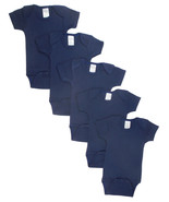 Unisex 100% Cotton Navy Bodysuit Onezies (Pack of 5) Large - £30.86 GBP