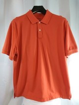 Mens L.L. Bean Short Sleeve Traditional Fit Orange Polo Shirt Size XL REG - EUC - £10.98 GBP