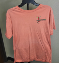 Jimmy Buffett Shirt Mens  What Happens in Margaritaville Medium Pink - $12.09