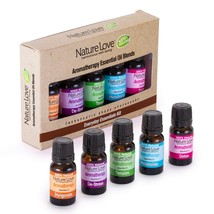 Nature Love Aromatherapy Essential Oil Blends Everyday Five Pack - £20.37 GBP