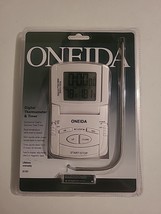 Oneida Digital Probe Oven Thermometer and Timer #31161 White Brand New S... - $34.25