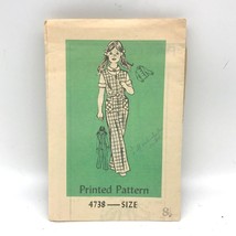 Vintage Sewing PATTERN 4738, Mail Order 1976 Ann Adams Childs Blouse and... - $14.52