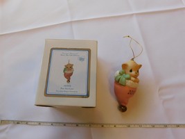 Precious Moments Pur-Fect Love 2015 Cat Christmas Ornament Porcelain Bisque - £16.45 GBP