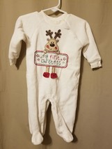 MINIWEAR - CHRISTMAS TWO-PC REINDEER ROMPER COVERALL SIZE 6-9M    IR2 - £9.12 GBP