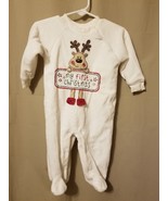 MINIWEAR - CHRISTMAS TWO-PC REINDEER ROMPER COVERALL SIZE 6-9M    IR2 - £9.16 GBP