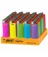 Mini BIC Classic Lighters - Assorted Colors, 5-Count Tray Colors May Var... - $13.81