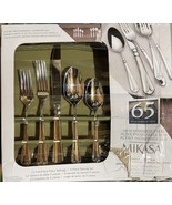 Mikasa French Countryside 65 Piece 18/10 Stainless Steel Flatware Set - $84.15