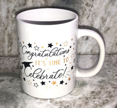 Congratulations It’s Time To Celebrate 4 1/4”x3 1/2”Oversized Coffee Mug... - $19.68