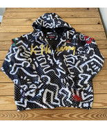 Keith Haring Menbers Only Men’s Full zip Hooded jacket size M Black Sf11 - £50.99 GBP
