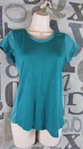 The Limited Green Short Sleeve Top Women Small Modal Fabric Silky Feel - £11.07 GBP