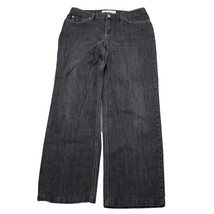 Tommy Hilfiger Pants Womens 2 Black Mid Rise Charcoal Wash Denim Jeans - £23.78 GBP
