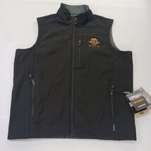 Landway Soft Shell Vest Men's Size Medium Black ACACIA Logo 3-Layer Bonded image 11