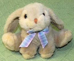 Jstuff Mini Plush Bunny Tan Rabbit Stuffed Animal Tan Sitting 5.5" Floppy Eared - £8.47 GBP