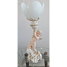 Vintage Cherub Angel Lamp 27&quot; Chip on Wing - £44.75 GBP