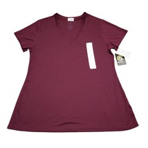 NWT! Champion Shirt Women 2XL Red Maroon T-Shirt Athletic Lightweight V ... - £18.63 GBP