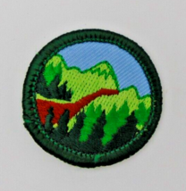Vintage Girl Scout Junior Badge Hiker Green Boarder - £2.77 GBP