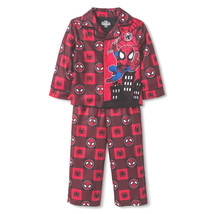 Marvel Spider Man Spiderman Super Hero 2 Piece Pajama Set Sz 18 Mos 2T - $15.00