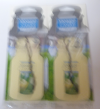 2 Yankee Candle Classic Paper Car Jar Air Freshener CLEAN COTTON NIP - $4.95