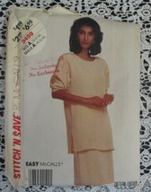 McCall&#39;s Easy Stitch &#39;N Save 3459 Misses Tunic &amp; Skirt Size 10-14 - £5.02 GBP